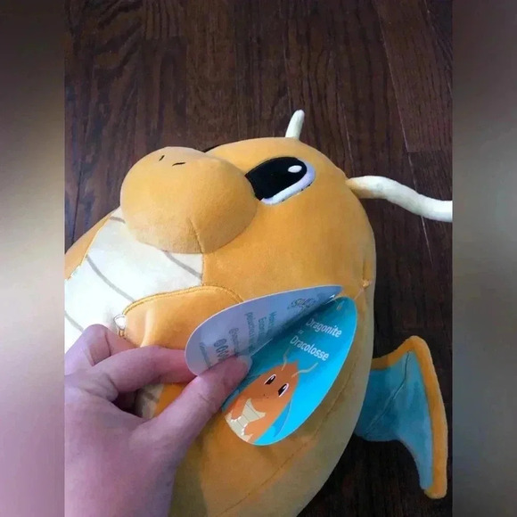 Original Squishmallows x Pokémon 10” Dragonite Plush - BRAND NEW! - Picture 5 of 11